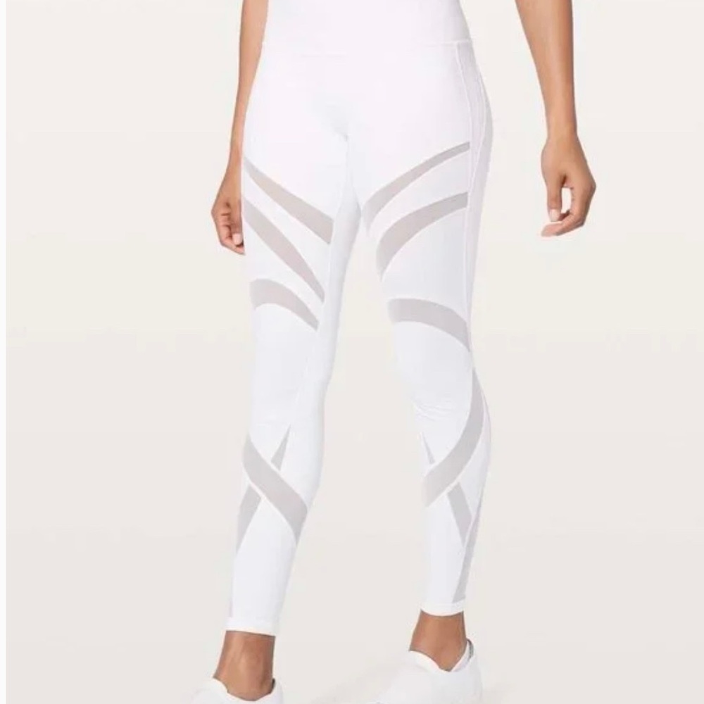 White Wunder Under Hi-rise Tight Mesh Size 12